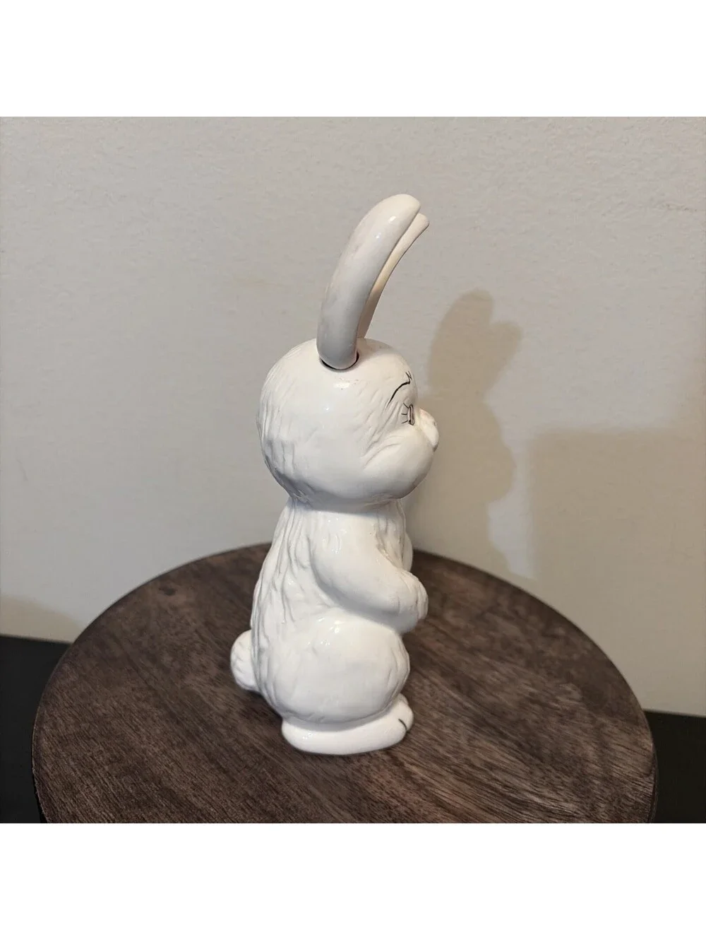 Vintage Ceramic Bunny Rabbit Spoon Fork Ears Easter Baby Feeding Novelty Gift